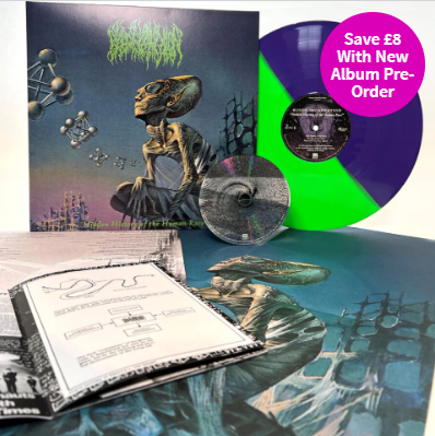 hmvtweets's tweet image. NEW: Blood Incantation / Absolute Elsewhere Denver's progressive death metal titans release their 4th album. On blue LP, 3CD/blu-ray, vinyl &amp;amp; CD. Preorder now and get the HMV exclusive 'Hidden History of the Human Race' vinyl for £19.99.

Pre-order now 👉 ow.ly/jy0950SKZpC