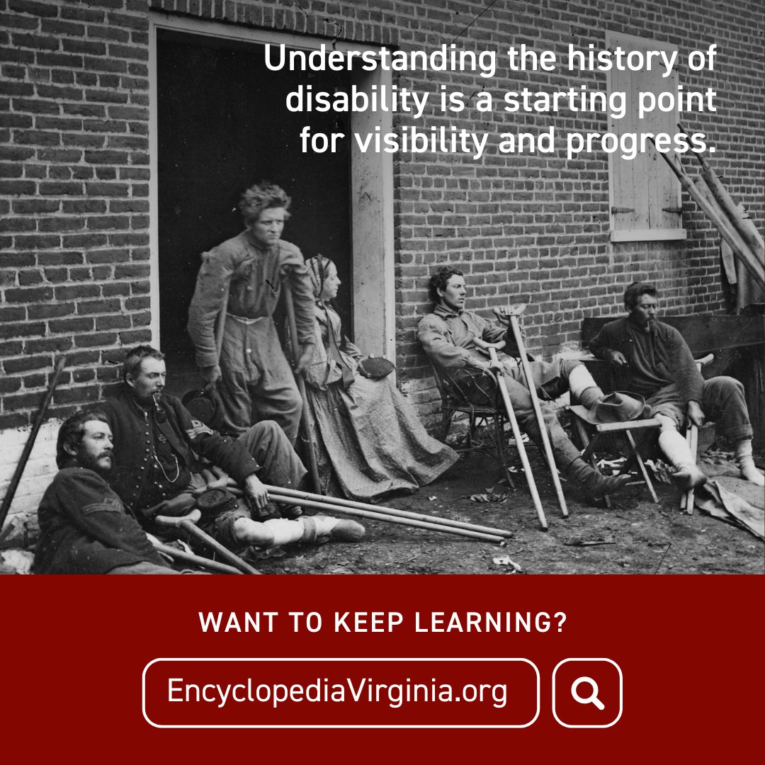 VAHumanities's tweet photo. #DisabilityPrideMonth is celebrated every July as an opportunity to honor the history, achievements, experiences, and struggles of the disabled community.
Learn more about the stories of Virginia's disabled community at @EncyclopediaVA or https://t.co/69sZqsaEiF
#VAHistory https://t.co/JQAVrFOtdX
