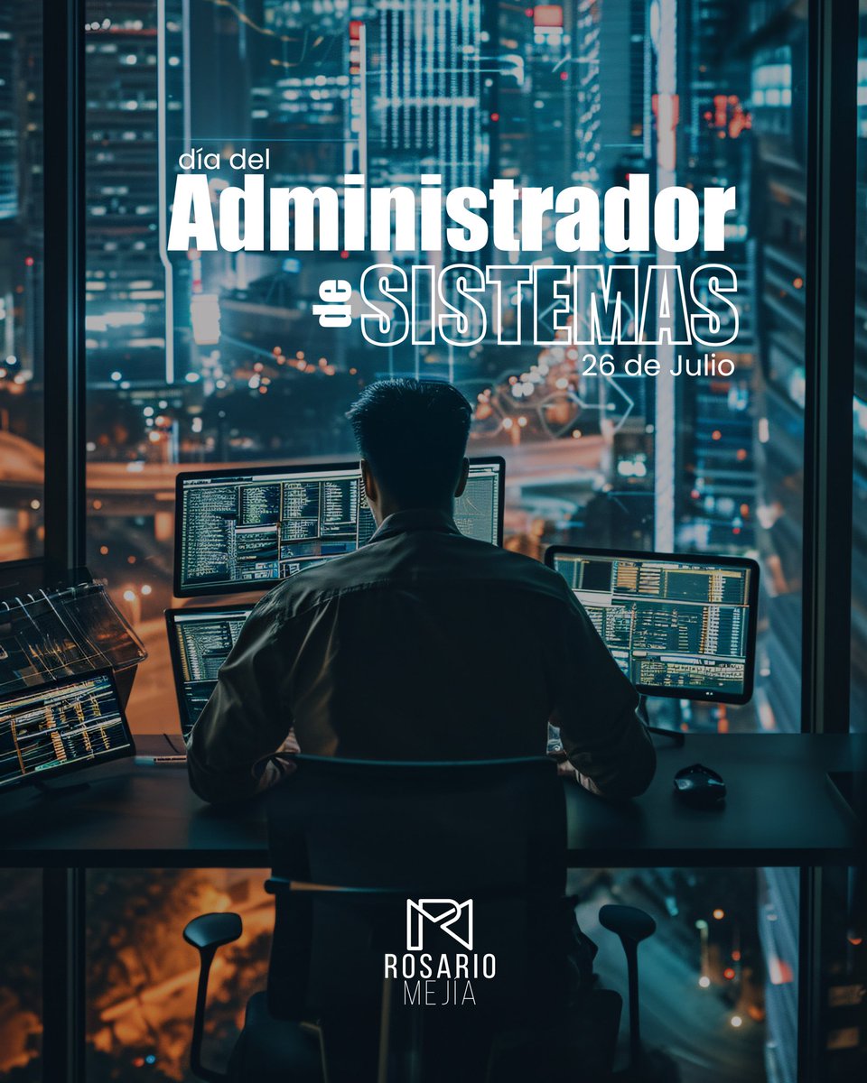 RosarioMejiaAya's tweet image. 👩🏻‍💻👨🏻‍💻 ¡Gracias al equipo por el soporte que nos brindan diariamente, por mantener el orden y la seguridad de nuestros sistemas! 💻 #25Jul #AdministradorDeSistemas
