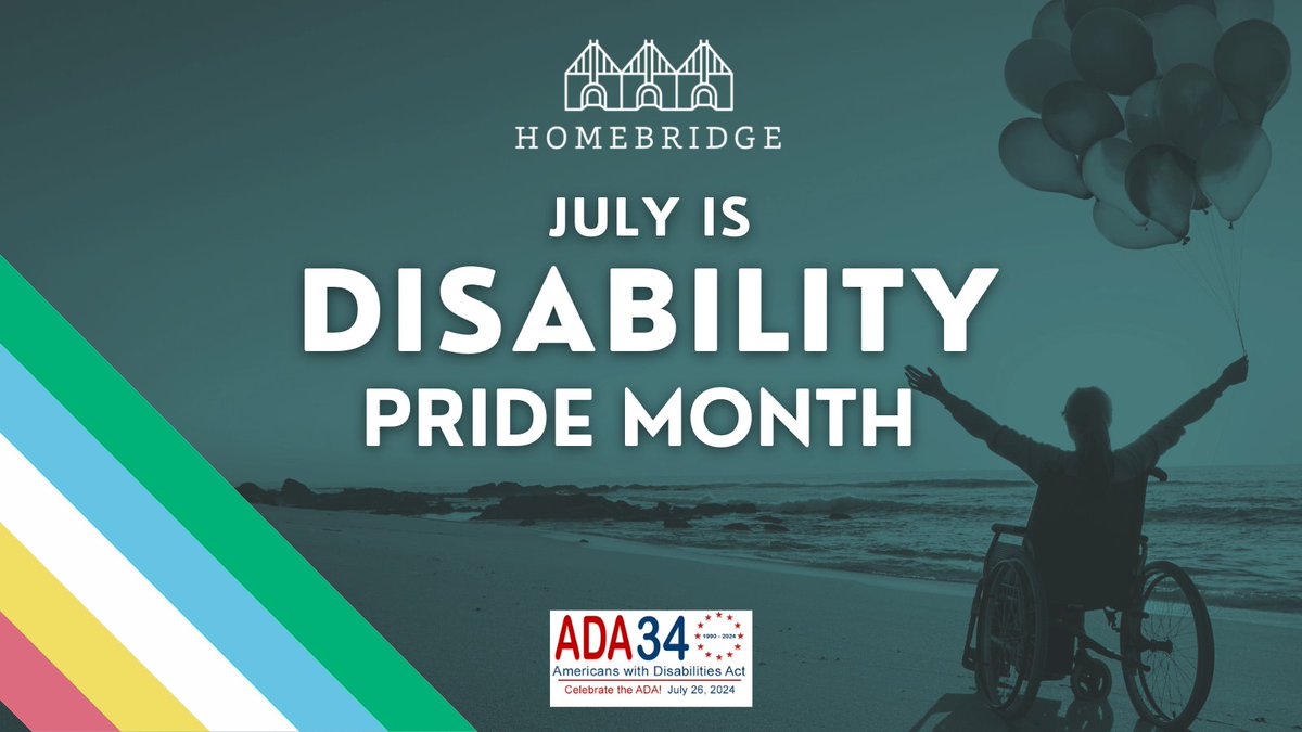 Homebridge celebrates #DisabilityPrideMonth &amp; the anniversary of the #ADANational, signed into law 07/26/1990! This groundbreaking civil rights bill prohibits discrimination against people with disabilities. Visit adaanniversary.org to learn more #ADAAnniversary #thankyouADA