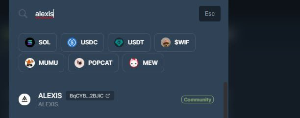 ? A heartfelt thank you to @JupiterExchange for accepting my $Alexis token to the exclusive Jupiter Strict