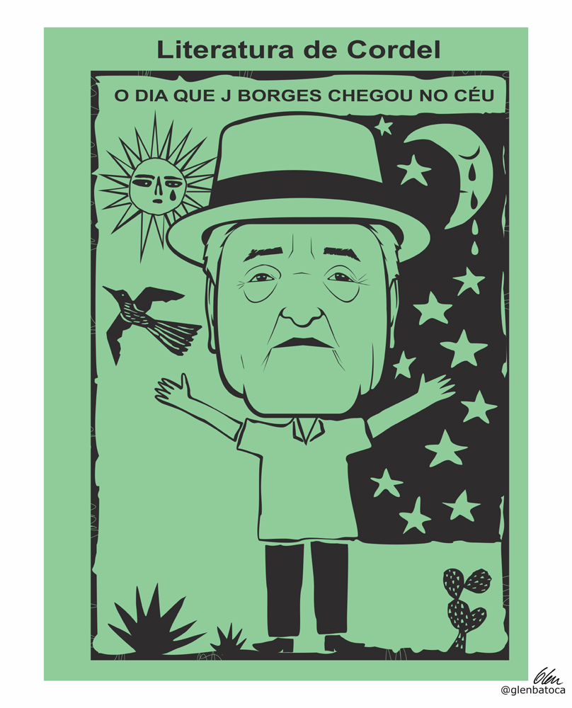 caricaturasglenbatoca.blogspot.com/2024/07/j-borg… #jborges #literaturadecordel #cordel #nordeste #povonordestino #culturabrasileira  #cartum #cartoon #artevisual #arte  #glenbatoca #caricatura #caricature #ilustração #illustration #designgrafico #graphicdesign #graphics #visualart #compartilhearte