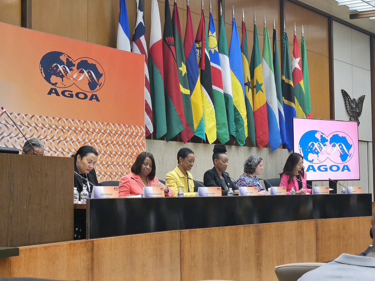 MCC_DCEO46's tweet photo. Excited to attend the #AGOAForum, highlighting @MCCgov’s commitment to strengthening US-Africa trade ties. MCC’s model through our compacts is supporting critical infrastructure and driving sustainable growth in Sub-Saharan Africa. #MCC20 https://t.co/Xsrvyy6fbo