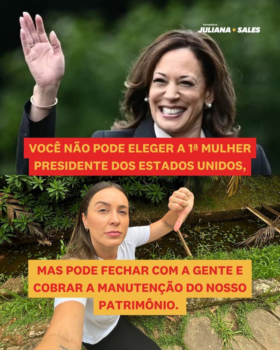 julianasalesmg's tweet photo. Você não pode eleger a 1ª mulher presidente dos Estados Unidos, mas pode fazer muito por Nova Lima! 🫶🏼
Vem com a gente! 💪🏻✨
#timeju #julianasales #vereadorajulianasales #novalima #novalimamg https://t.co/L8YIxneehZ