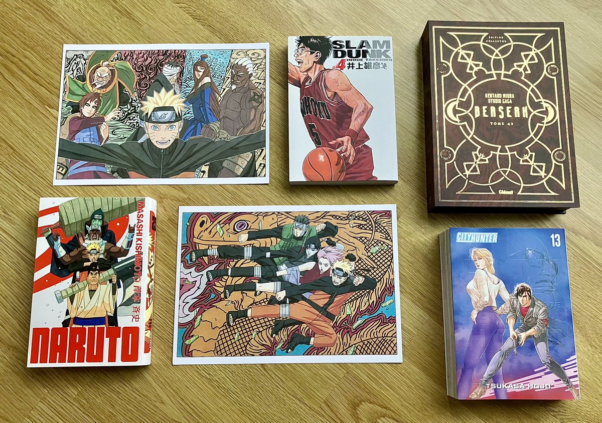 DaLem14's tweet photo. Petite réception mangas !
Merci au copain @booms_bd pour cet envoi et les bonus Naruto 🙂
Le collector Berserk est très sympa, surtout le jeu de tarot que je trouve magnifique !! 🤩 https://t.co/itH6n85bn2