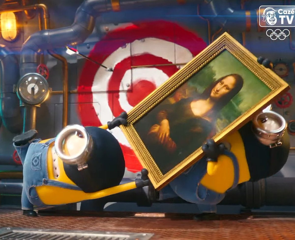 tracklist's tweet photo. Perdi tudo com os Minions e a Mona Lisa 🗣️ #Paris2024 

#OpeningCeremony https://t.co/2Oami2QsVp