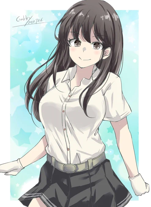 #艦これ版真剣お絵描き60分一本勝負_20240726早潮 