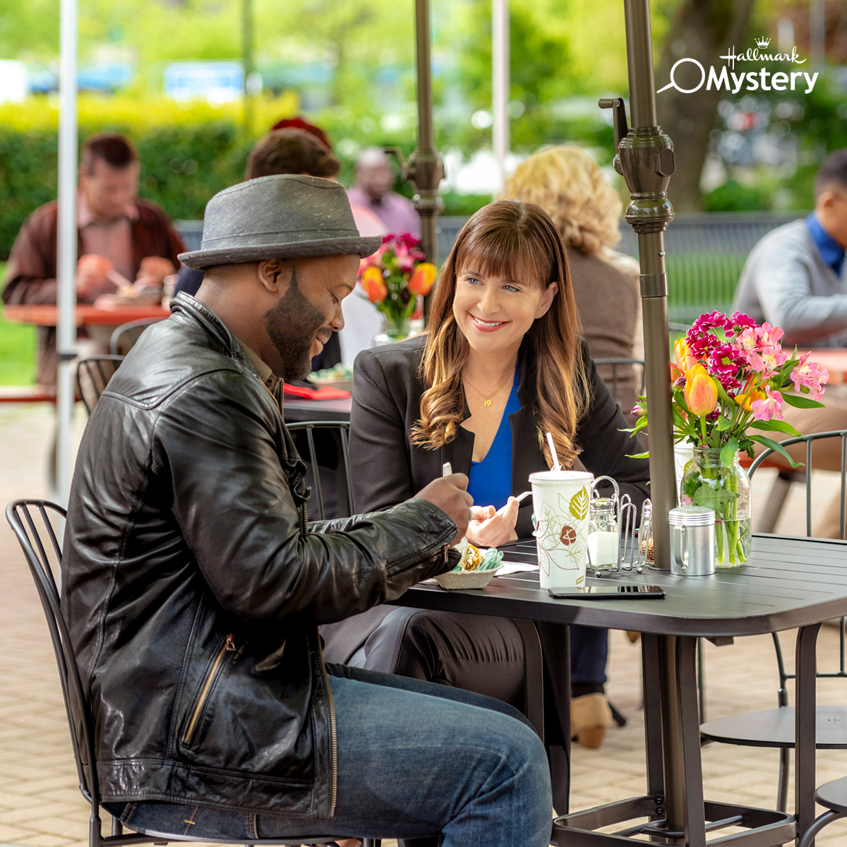 What are your stakeout essentials, #Sleuthers? 👀 Let us know and tune in  to the Stakeouts and Sunflowers Mystery Movie Marathon all weekend long! 🔎, image size:1200x1200