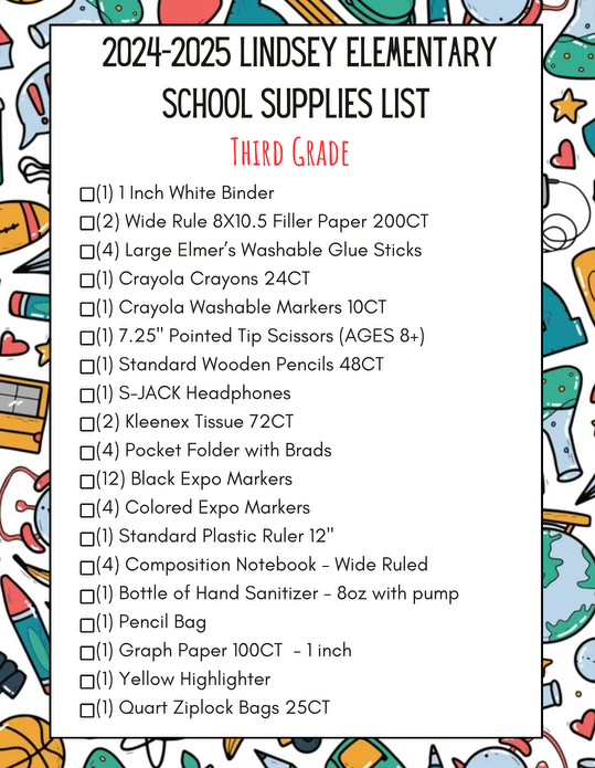 The school year is quickly approaching! We cannot wait to see all our Lindsey Lions!