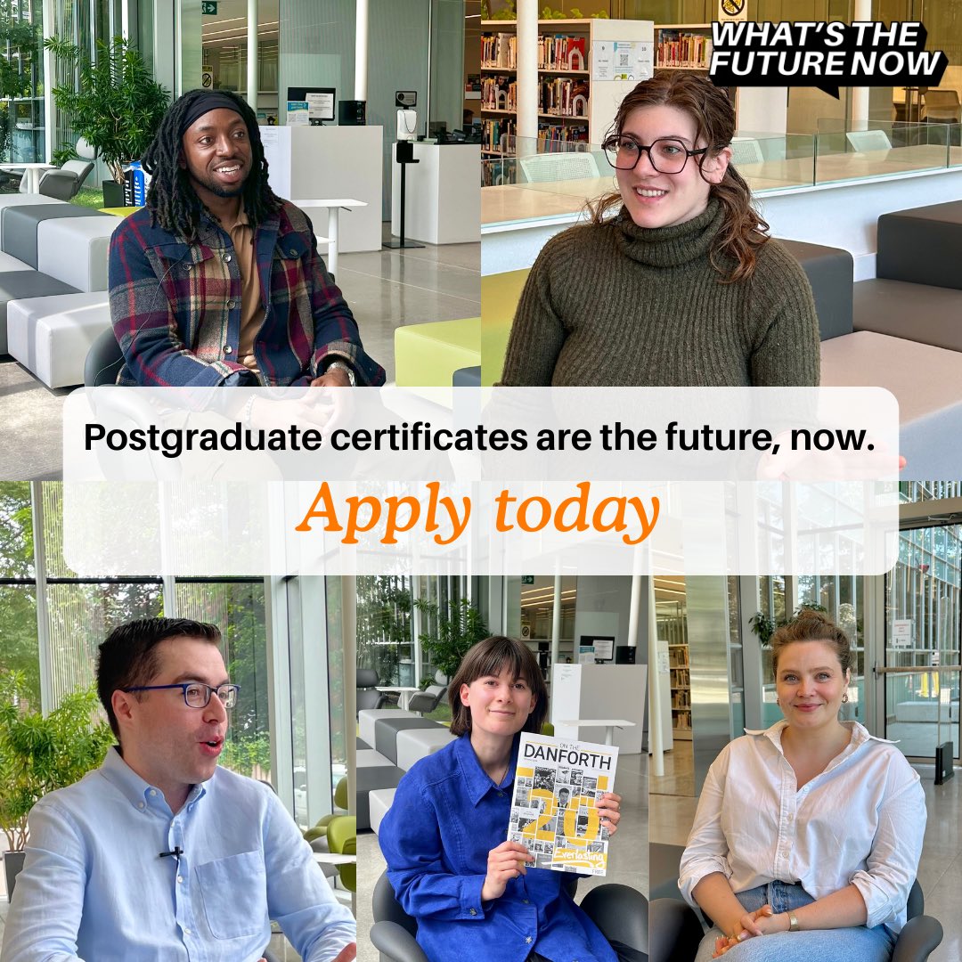 In today's economy, many are thinking #WhatNow about their future career. 🎓

Hands-on, industry-integrated postgraduate education is the key to unlocking your full potential.

Be the next success story and apply today! ✨

#CentennialCollege |#WhatsTheFutureNow