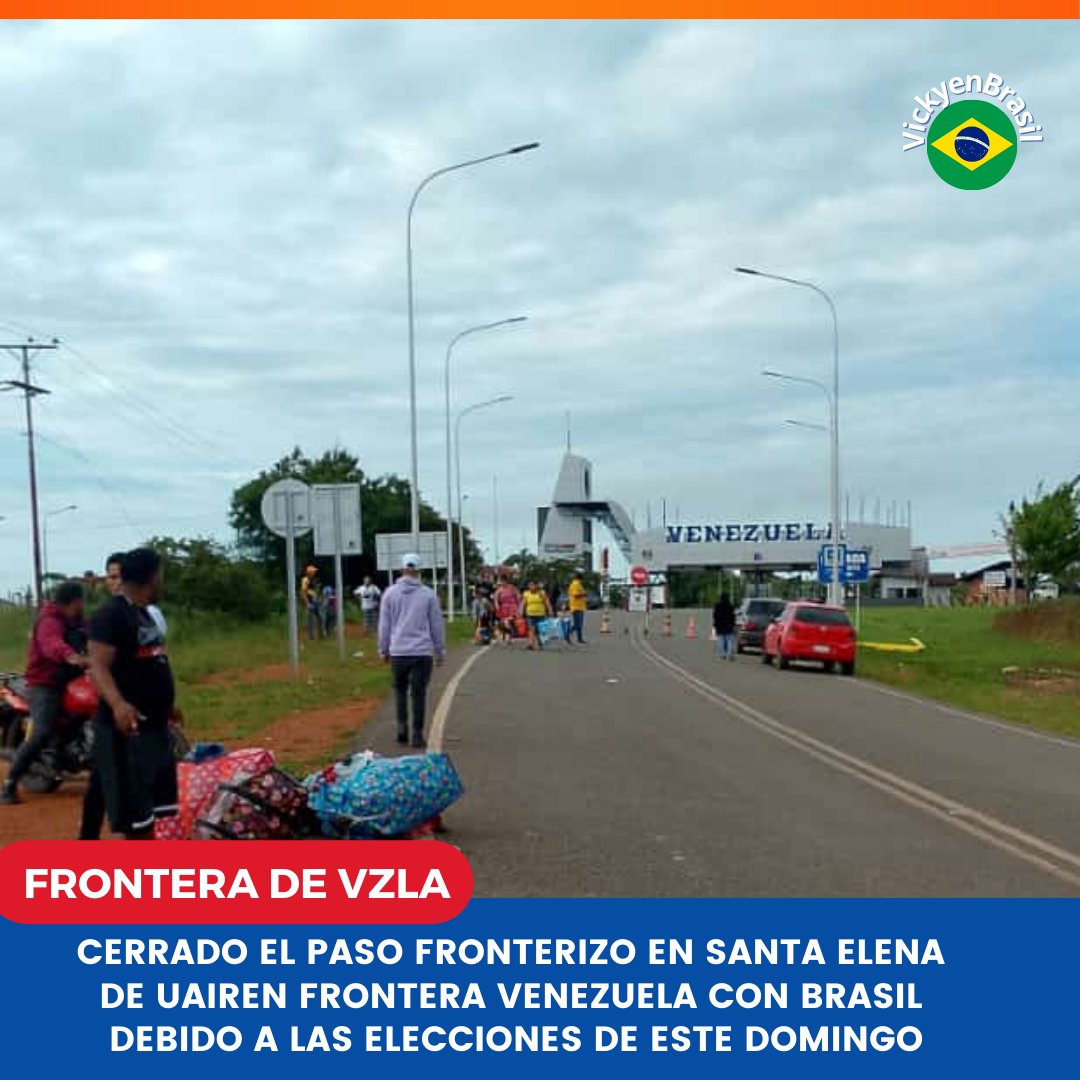 VickyEnBrasil's tweet photo. 🇧🇷🇻🇪 FRONTERA CERRADA #Pacaraima #Santaelenadeuairen #Venezuela #Brasil https://t.co/bLwJ7Zyu2u