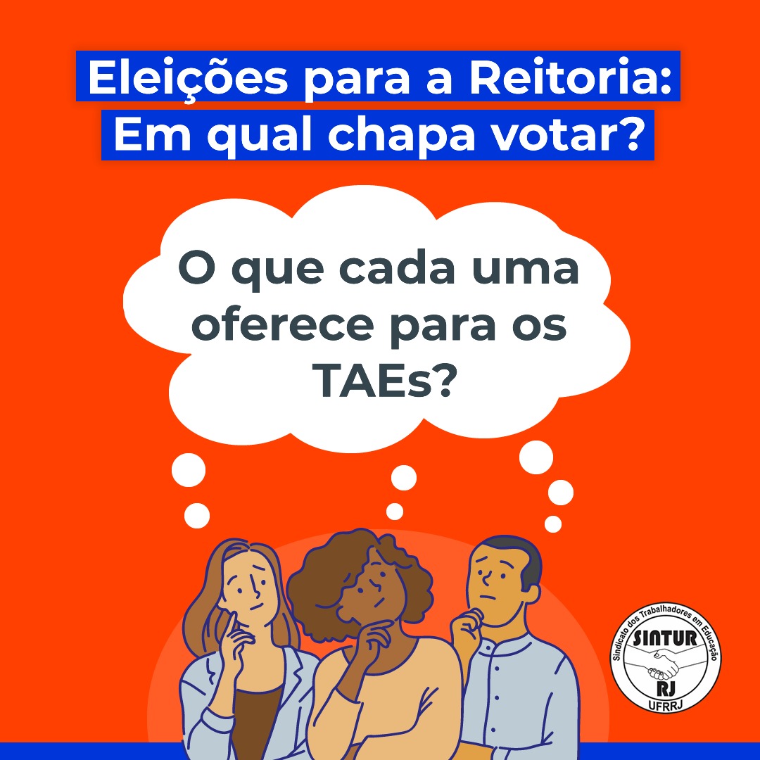 Eleições para a Reitoria da UFRRJ: Entenda a atual posição do SINTUR-RJ sobre o assunto.

Leia o texto na íntegra no site do SINTUR-RJ: sinturrj.org.br/galeria/notici… 

Direção Colegiada do SINTUR-RJ