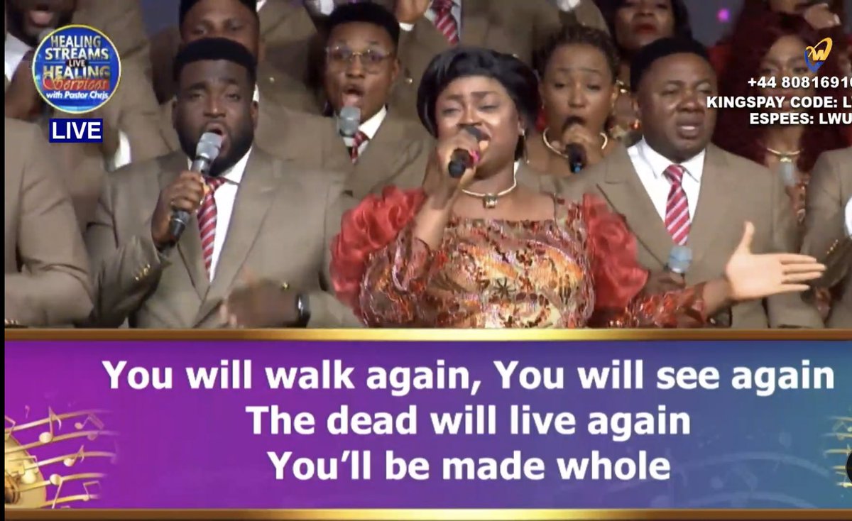Thecapitalevang's tweet photo. “You will walk again!”~Loveworld singers
#healingstreams
#prchris https://t.co/uSapzzxNCZ