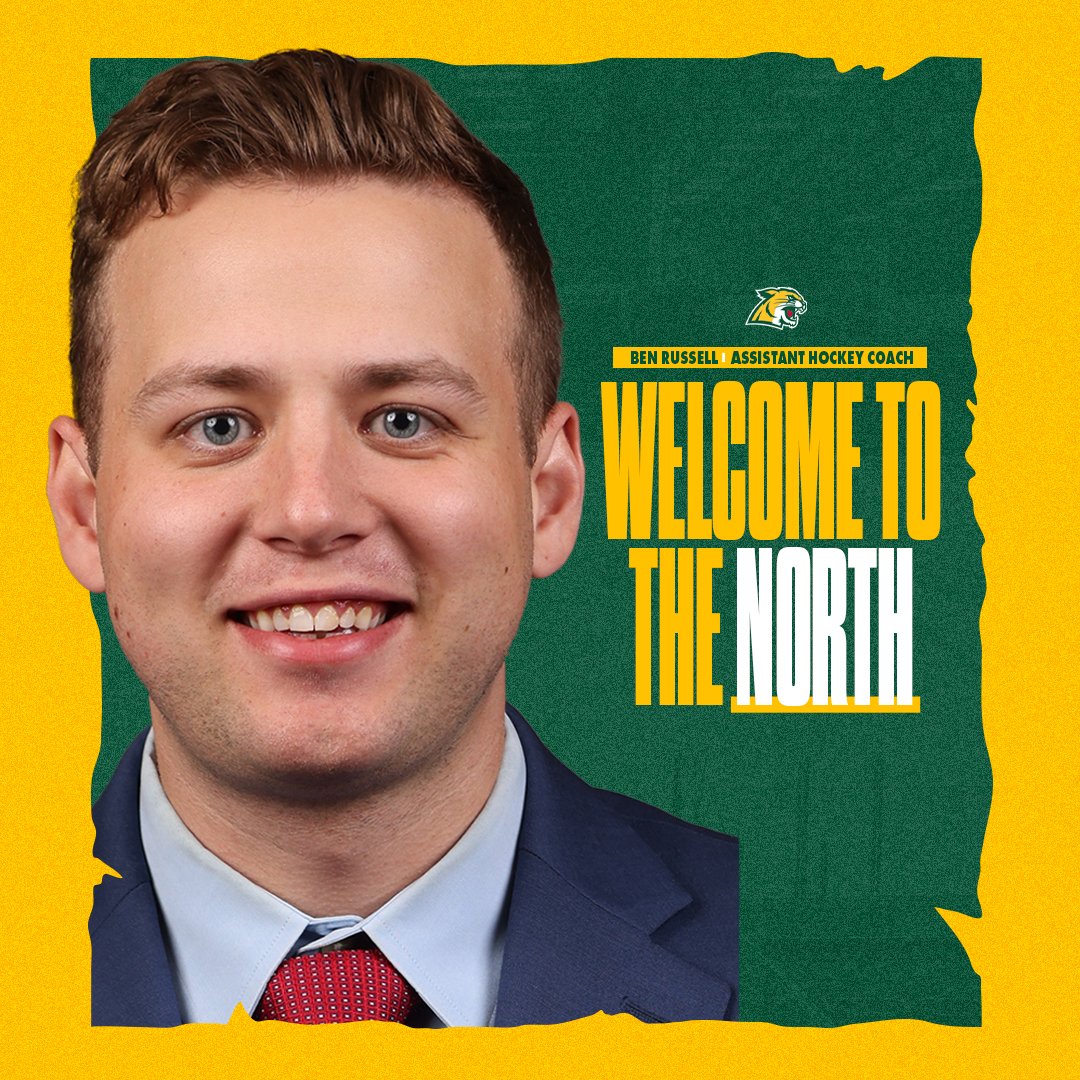 We are proud to announce the hiring of Ben Russell (<a href="/Ben_Russell19/">Ben Russell</a>) as an assistant coach ahead of the 2024/25 season.

Welcome, Ben! 😼

Release 📰 tinyurl.com/2dqfhpfl

#NMUwildcats | #CCHAhockey