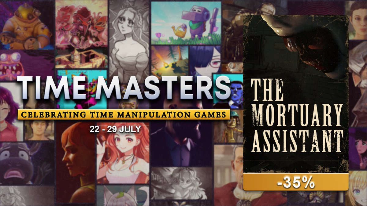 DSDigitalDev's tweet photo. Only a few days left to get The Mortuary Assistant for 35% off! With the definitive edition 1 week away, you'll be ready for the update on August 2nd!
#timemasters #SteamDeals #horror #indiedev https://t.co/cR4JJP30ax