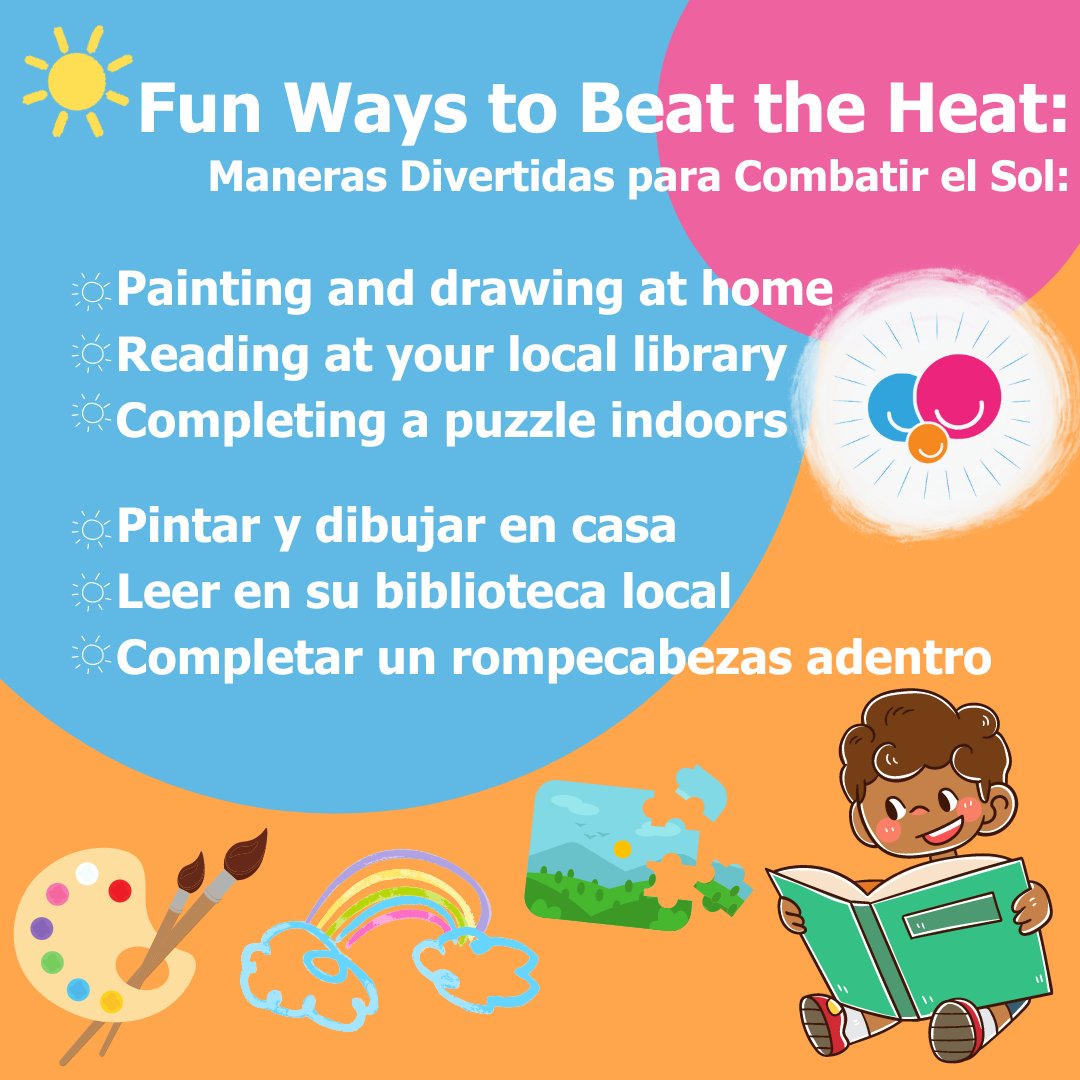 Looking for fun ways to beat the heat? ☀️ Here are some activities you can do while staying cool inside! 😊 #FamilyTime #SummerFun