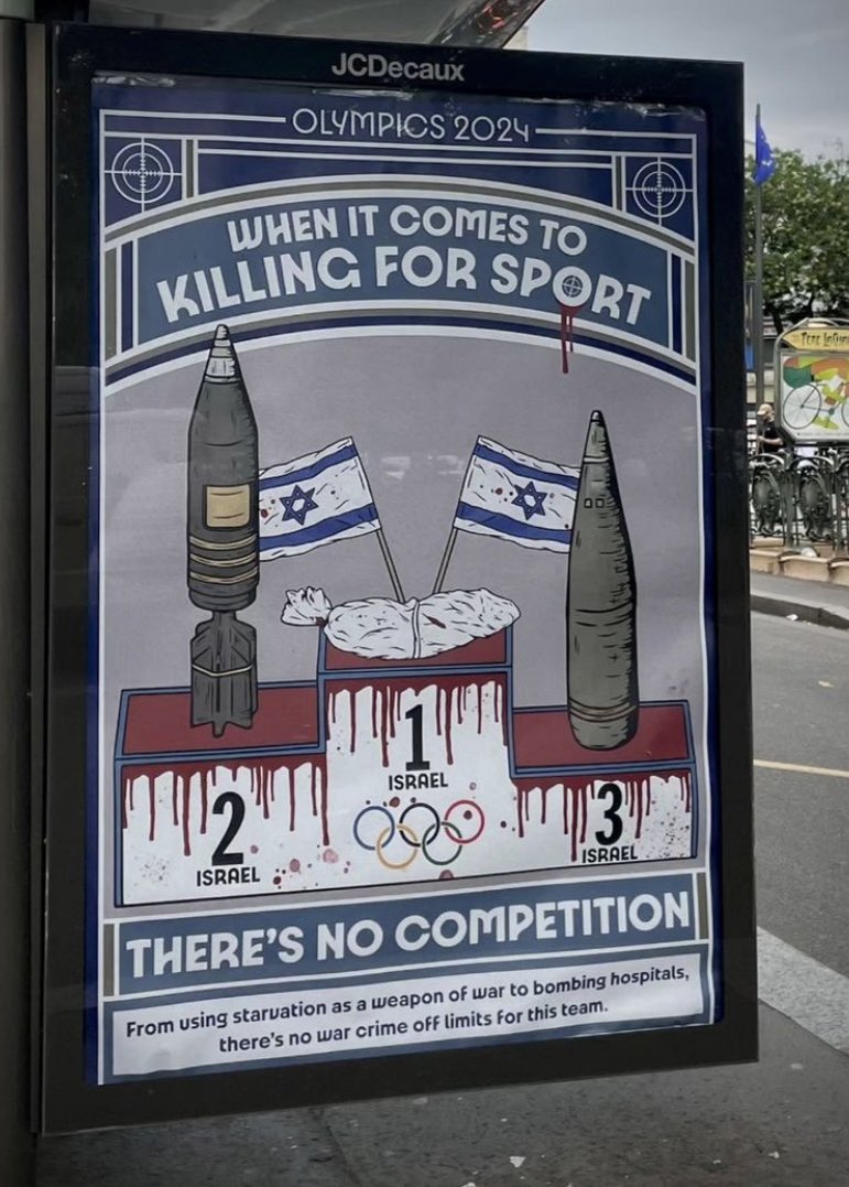 antifaskousa's tweet photo. FREE PALESTINE AND BOYCOTT ISRAEL AND OLYMPICS 2024 #FreePalestine #BoycottOlympics #BoycottParis2024 https://t.co/av9pR9AZGY