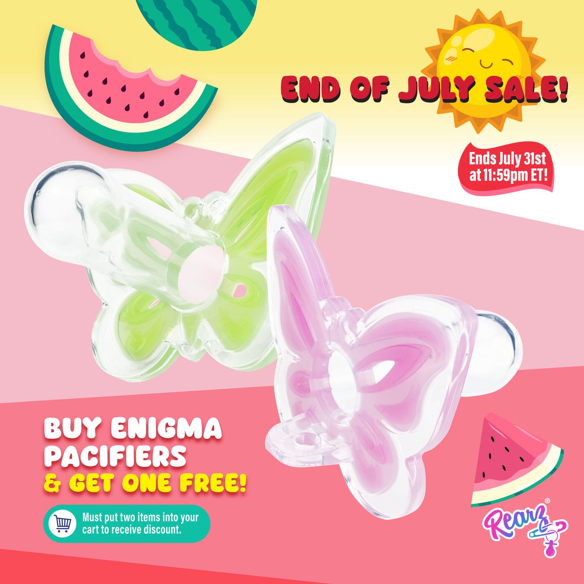 RearzInc's tweet photo. Buy any color Enigma and get the second one FREE! Hurry, time is running out to save! Grab this specialty pacifier today! ๐ฆ
https://t.co/34JJDl5dDG
#EnigmaPacifier #BOGO #LimitedTimeOffer #adultpacifier #abdl #abdlcommunity #pacifieraddict #adultsoother https://t.co/KdQTPfCYgs
