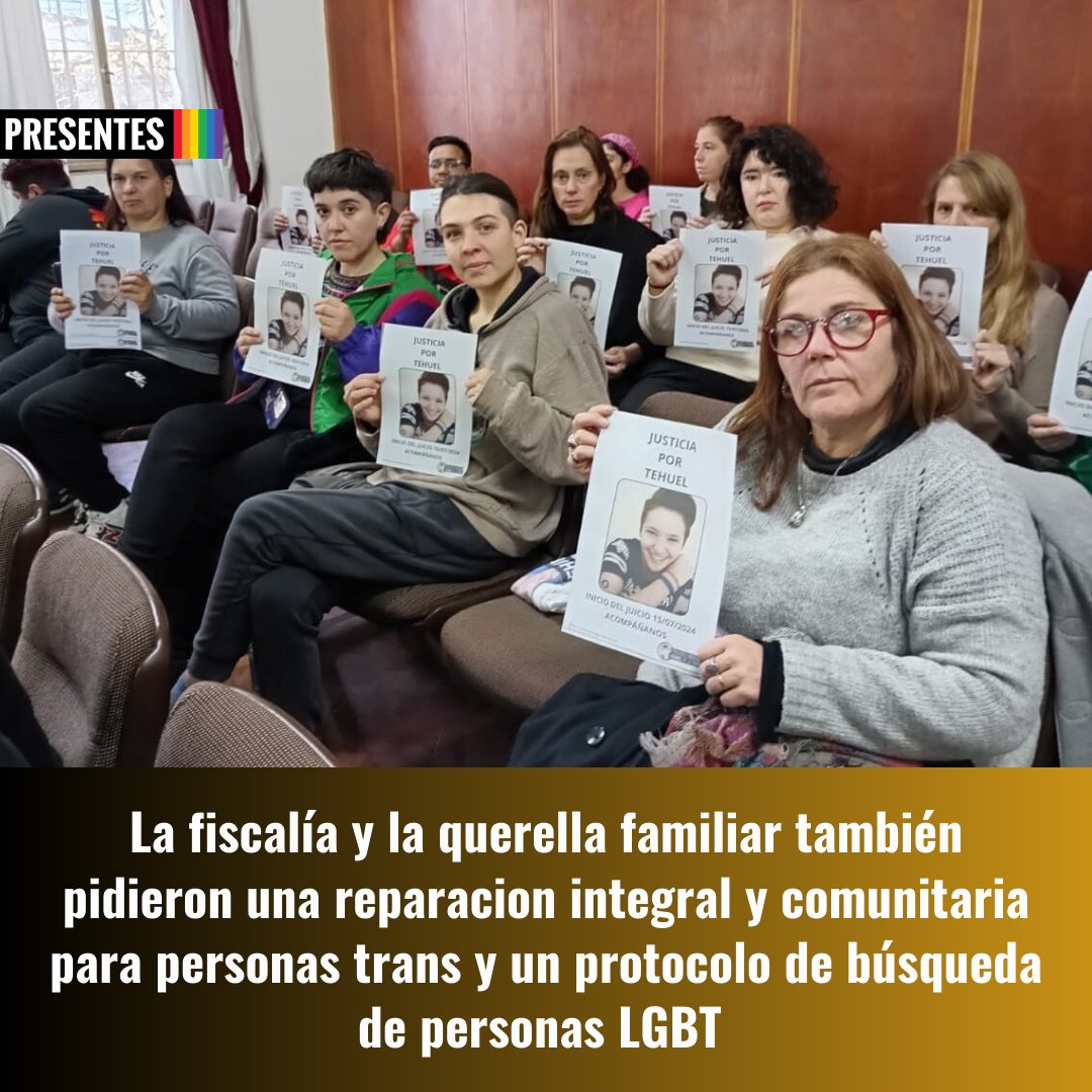 ⚖️🏳️‍⚧️Juicio por la desaparición de Tehuel de la Torre
⚖️La Fiscalía pidió perpetua para el acusado Luis Ramos
📢El veredicto será el viernes 30 de agosto