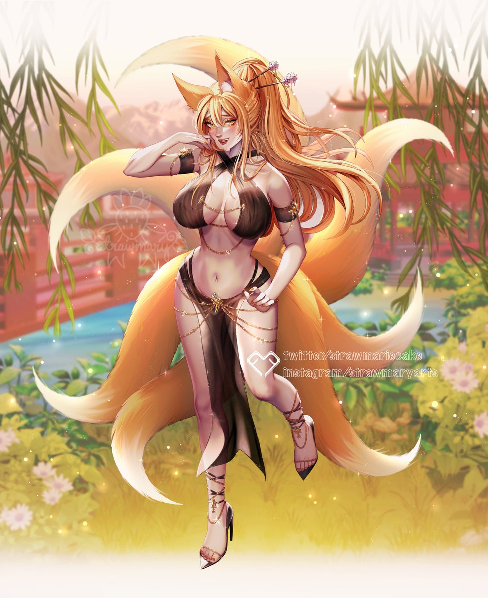strawmariecake's tweet photo. C/mmission! 🦊✨ https://t.co/gRK0HpTFHl