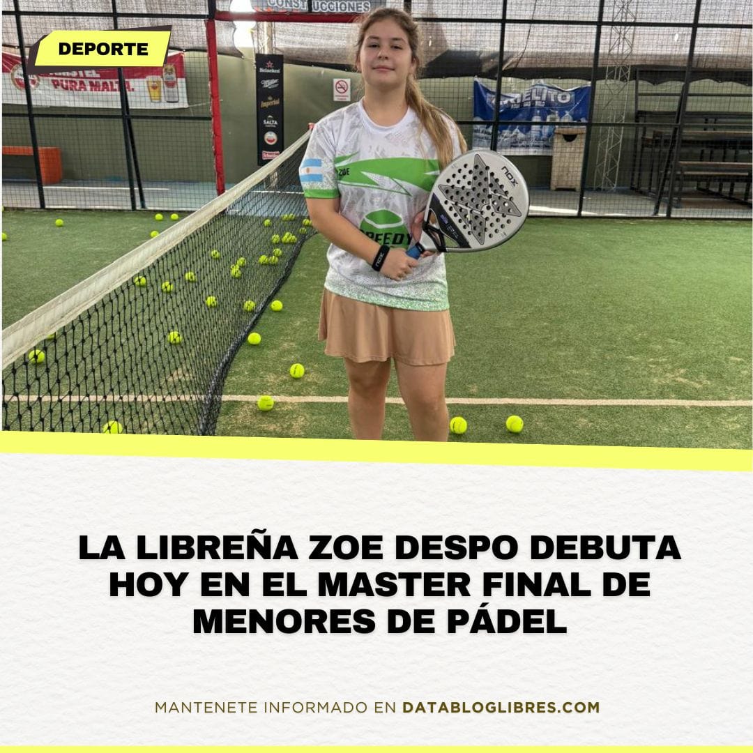 EnzoDarnet's tweet photo. Zoe Despo y otro gran paso hacia adelante en la temporada: disputará el Master Final de Menores de Pádel 🥎. https://t.co/aMxKHKZ8Pp

✍️ Nota para #LosQueJuegan en https://t.co/VRXV714nTI https://t.co/H7y5rFdxY6