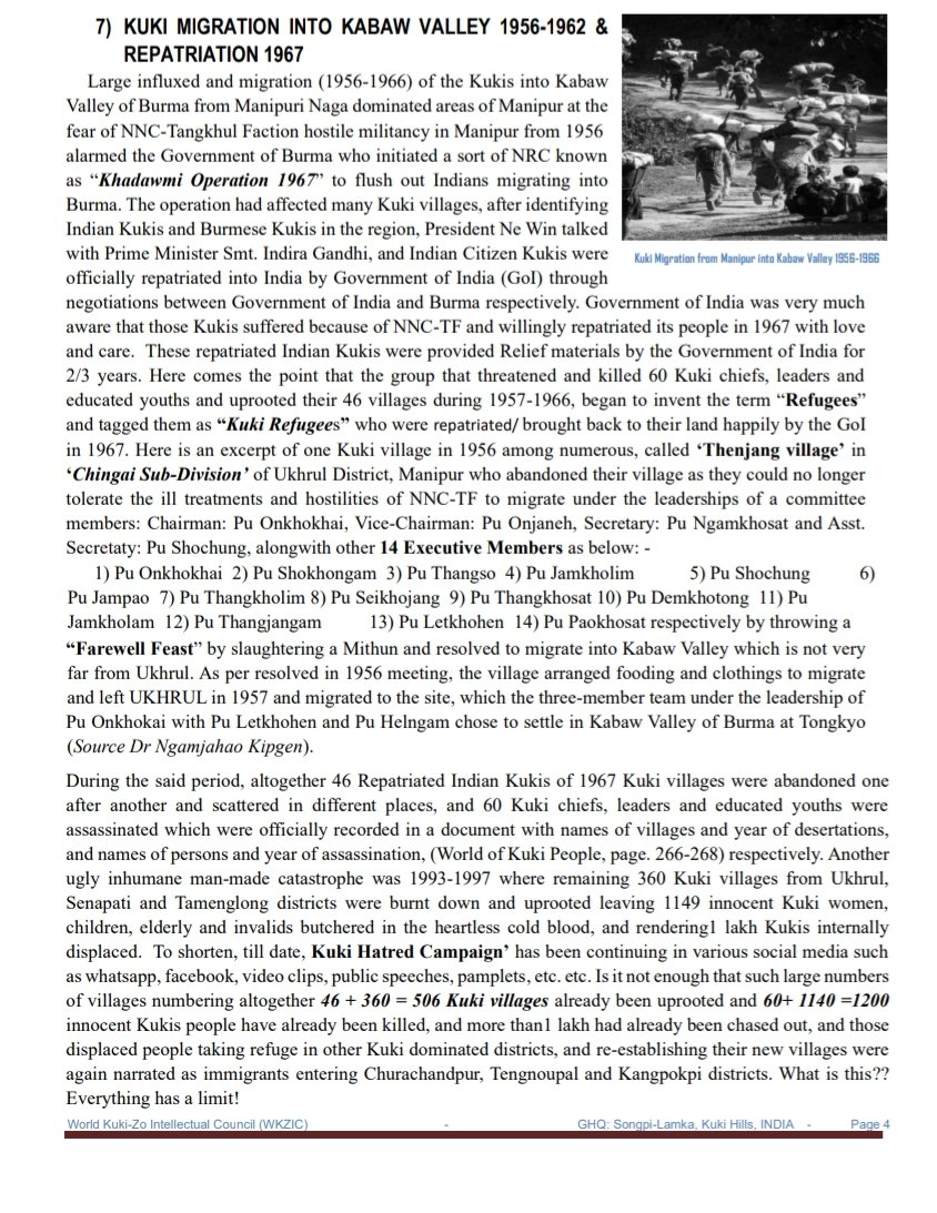 wkzic's tweet photo. Letter from WKZIC for Re-examining the Term "Kuki Refugee" in historical context: A call for Understanding and Reflection. https://t.co/wFaRMqGVAe