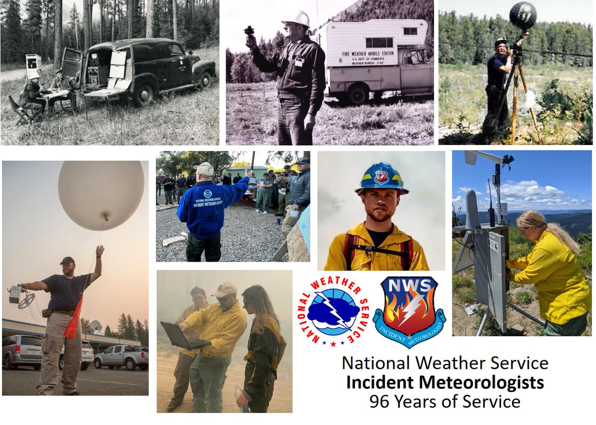 NWS_IMET_OPS's tweet photo. 🎉We're celebrating the 96th Anniversary of the Incident Meteorologist (IMET) Program today, July 29th! 🎉 On this date in 1928, San Francisco IMET Leslie Gray went on a mission to the Miller Canyon Fire in CA. 

Learn more about NWS IMETs:
https://t.co/suEiUdT71W https://t.co/u8oFOrbwTo