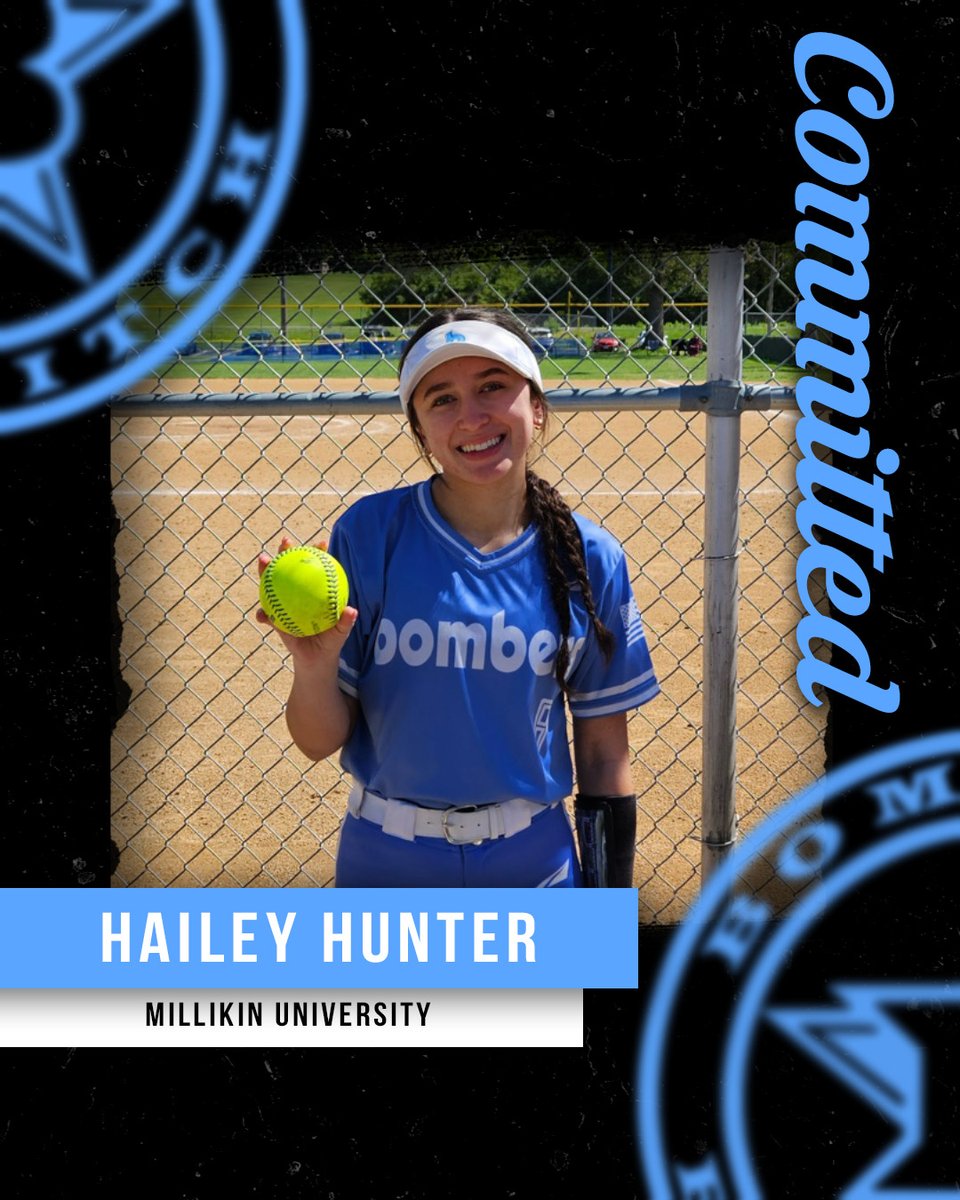 Congrats to Missouri Bombers 18U Gold player Hailey Hunter and her family. Hailey has committed to play softball for Millikin University! #bombernation #collegecommit
