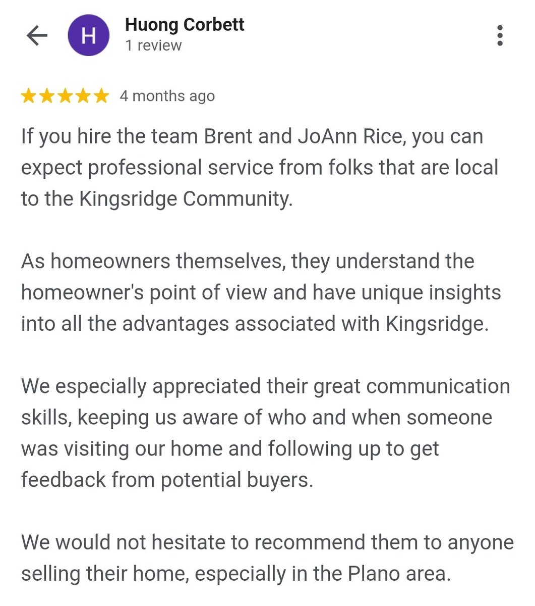 KingsRidgePlano's tweet photo. And another ⭐️⭐️⭐️⭐️⭐️ Review from former #KingsRidgePlano neighbors: 👀👇 https://t.co/4FIN5pP3bc