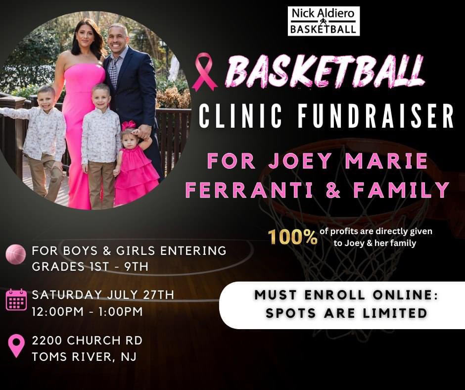 HMM1061's tweet photo. This is a fun way to help benefit a local family in Brick. It is an hour of π training with @coachaldiero. #communityfundraiser #Basketball https://t.co/L0HYnuM62u
