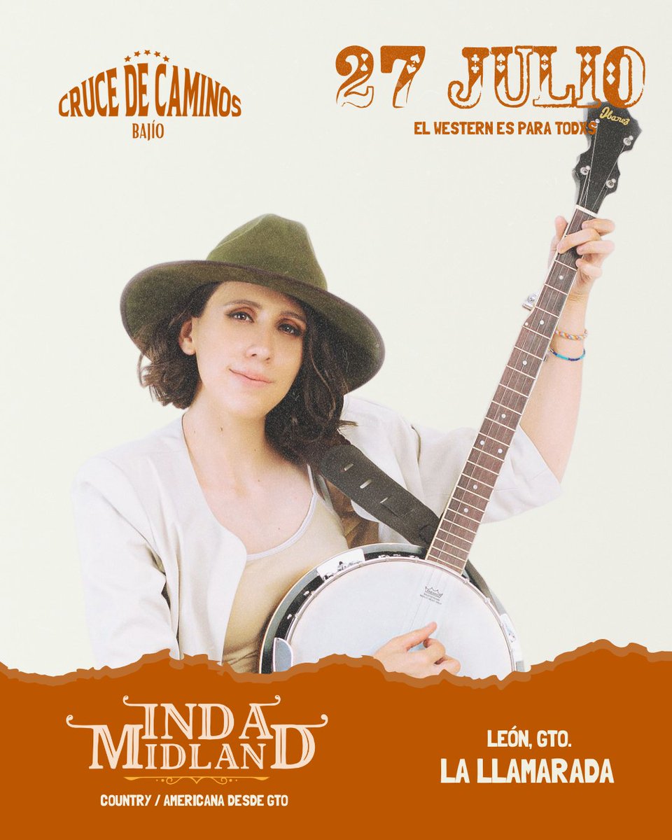 Nos vemos el sábado en #CruceDeCaminosBajío 💕🐮

Tendremos casa llena, una noche repleta de música country, folk, bluegrass y norteño 

¡Gracias a todos los que nos acompañan! 🫶🏻