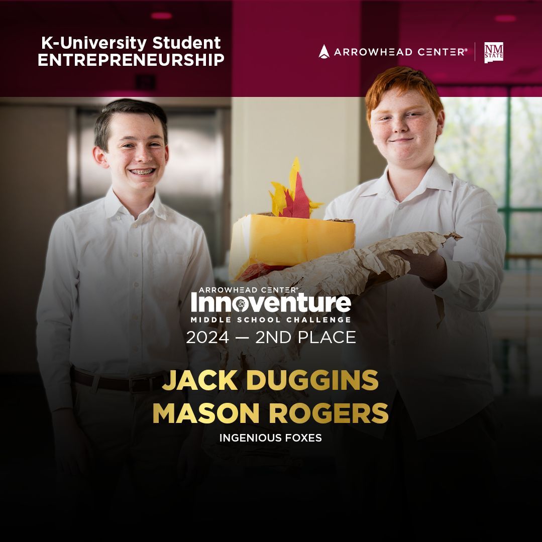 ATI_Arrowhead's tweet photo. #ArrowheadCenter is proud to support students like Jack and Mason. Through our customized programs, we equip aspiring entrepreneurs with the vital tools and knowledge to lead tomorrow.
Check out the tools and support available for aspiring #entrepreneurs: https://t.co/v144BFrOPs https://t.co/AmGayWalCJ