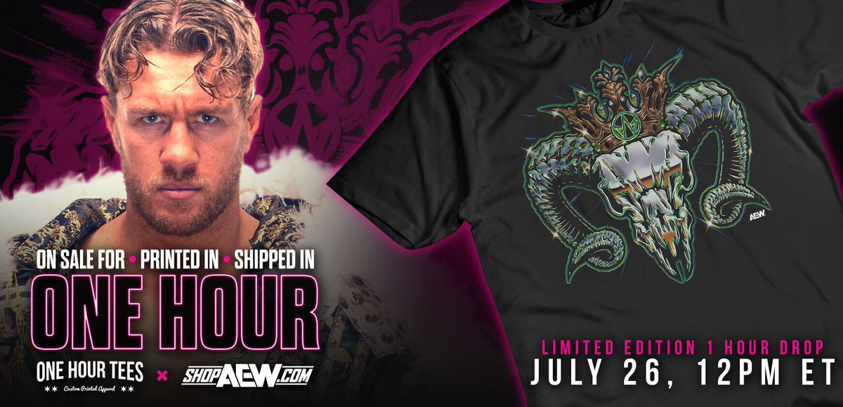 PWTees's tweet image. 1 Hour Away from this 1 Hour Limited Drop BRUV! ⏰
#pwtees #willospreay #aew
