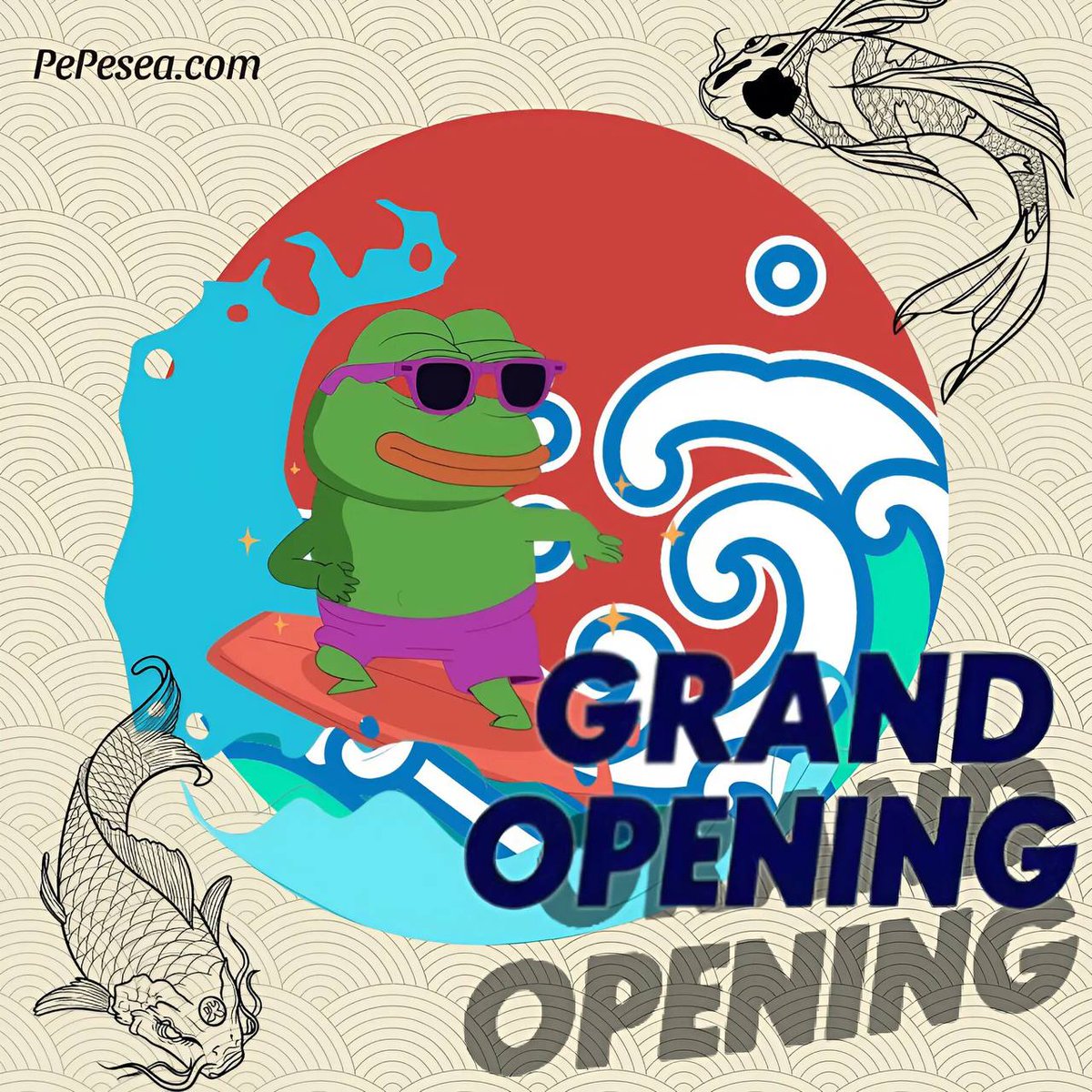 The grand opening of PepeSea Presale is here! ⛓ <a href="/PepeSeaCoin/">PEPEsea</a>. Don’t miss out on this exclusive opportunity. Join the presale now and be part of the blockchain revolution! 🚀.🚀 Buy PreSale in web: pepesea.com
