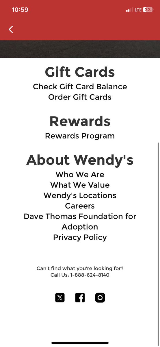 Tsquarefromden's tweet photo. How to I contact someone through your website? This is what pops up when you select contact us through your app. I don’t want to call @Wendys https://t.co/PKQk5NxpgS