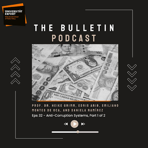 🤓¡Ya es fin de semana! Aprovecha para escuchar la primera parte del #BulletinPodcast de la <a href="/BrandtSchool/">Willy Brandt School of Public Policy @unierfurt</a>
🎙️Especialistas anticorrupción como <a href="/EmilianoMDO/">Emiliano Montes de Oca Téllez Rojo</a>,
<a href="/HeikeMGrimm/">Heike M Grimm</a>, <a href="/EdrisArib/">Eᴅʀɪs Aʀɪʙ</a> y <a href="/darielafly/">Dariela (Daniela Ramírez)</a> charlan sobre #SistemasAnticorrupción, particularmente en 🇲🇽👇