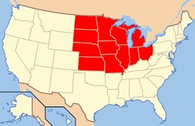 Experiment time. If you’re from a state highlighted in red, quote retweet or comment where so we can start following each other.  I need more sexy Midwest friends. 😈