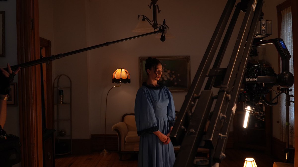 zac_pl's tweet photo. What a ride. What a journey. To celebrate the wrap of filming, here’s your first official look at ‘We’re All Haunted Here’ ft Eli-Bella Wood as our lead, Julia. 
-
#hauntedheremovie #horror #shortfilm #horrormovie #indiefilm #torontofilm https://t.co/5Je1C9OsVH
