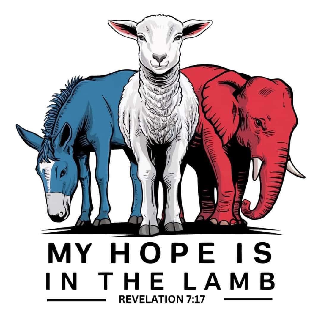 Politics are important but they’re not ultimate. We should vote but our hope should never be in the candidate we’re voting for. Because our hope is only in KING JESUS! We’re not Rep/Dems who just happen to be Christians. But we’re followers of Jesus who just happen to be R/D’s.