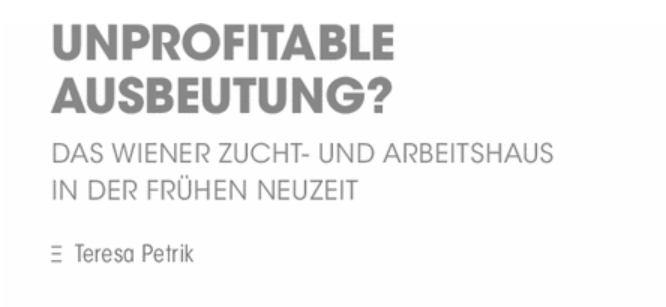 Teresa Petrik (@teresapetrik) on Twitter photo Für die neue Ausgabe von <a href="/INDESonline/">INDES - Zeitschrift für Politik und Gesellschaft</a> zum Schwerpunkt "Gefängnis und Gesellschaft hab ich einen kurzen Artikel zu Arbeit und Strafe im Wiener Zucht- und Arbeitshaus geschrieben: doi.org/10.13109/inde.… Für die neue Ausgabe von <a href="/INDESonline/">INDES - Zeitschrift für Politik und Gesellschaft</a> zum Schwerpunkt "Gefängnis und Gesellschaft hab ich einen kurzen Artikel zu Arbeit und Strafe im Wiener Zucht- und Arbeitshaus geschrieben: doi.org/10.13109/inde.…