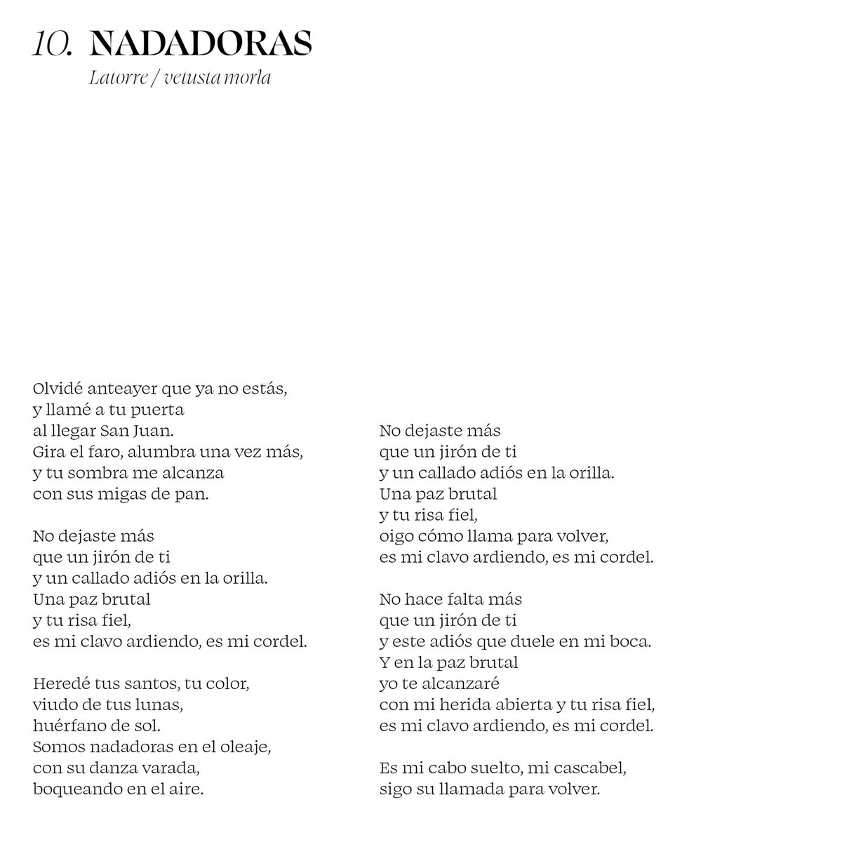 vetustamorla's tweet photo. porque su contorno vacío se nos aparece trazado de una forma dolorosa. El duelo se dibuja en miles de pequeñas ausencias, pero también nos deja un rastro de migas de pan para volver al lugar donde pertenecemos“.

#Nadadoras

2/2 https://t.co/TSa3eF6Rxi