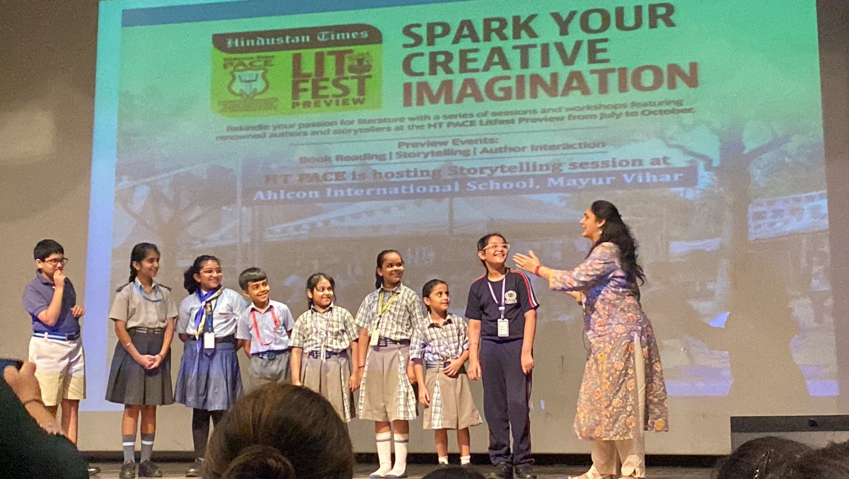 _shailjapatel's tweet photo. An unforgettable storytelling session indeed with Ms Swetcha Pershad! 
It was a session filled with a captivating tale, beautiful performance and inspiring moments. Grateful to get such opportunities.  @BBPSMV @vividh87 @cbseindia29 #StorytellingMagic #HTPace #ThrowbackThursday https://t.co/zQNdBTZs9n