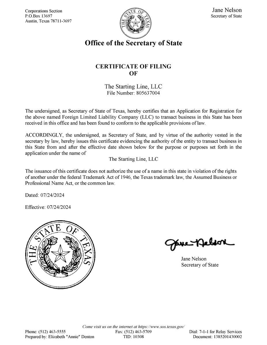 PureDrivingFund's tweet image. It’s an exciting day for one of our portfolio companies -  granted Federal interstate operating authority and also authority to transact business in Texas. (TxDMV number pending.) Need to move a vehicle within Texas or across the US? Reach out to them here: @TheStartingLin3
