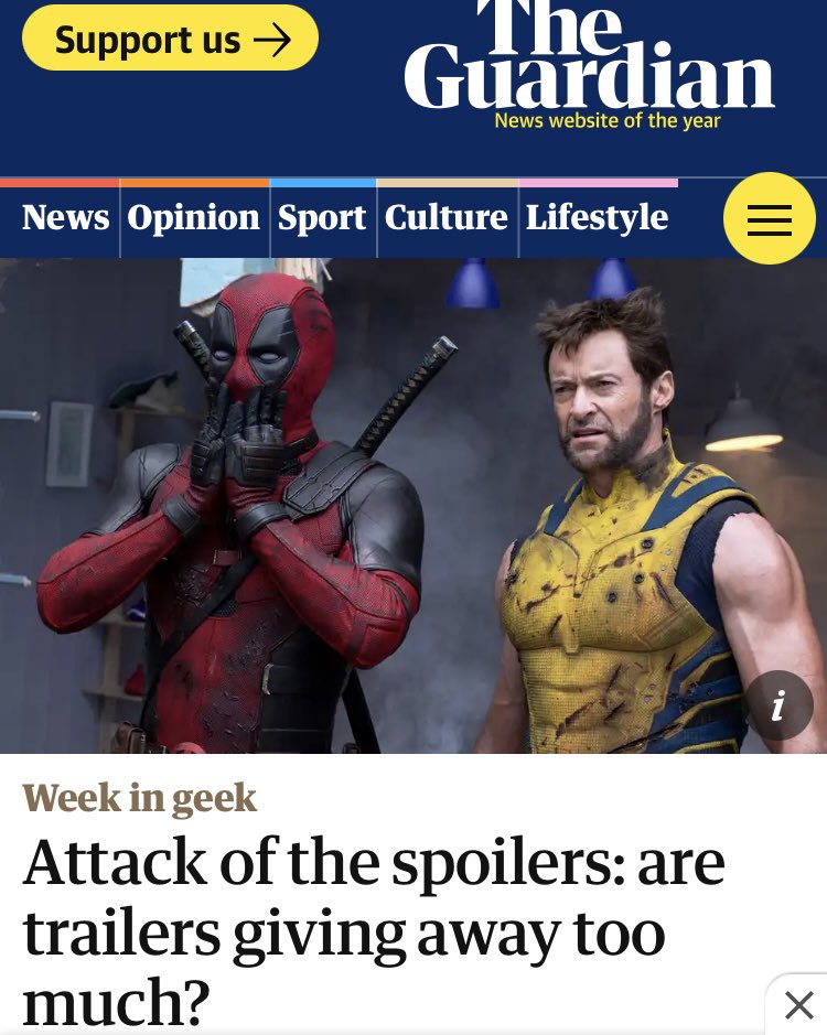 Ah, I see <a href="/guardian/">The Guardian</a> is accusing trailers of  “giving too much away”. Again. 

Which is my cue to remind you of the article <a href="/ruiningtrailers/">Jesse Balzer</a> &amp; I wrote pointing out that such “spoiler” claims have been happening for OVER 100 YEARS: 

tandfonline.com/doi/full/10.10…
