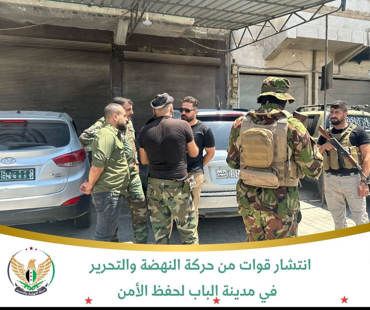 majdcorpse's tweet photo. #الجيش_الوطني_السوري
 #الفيلق_الثالث
#حركة_النهضة_والتحرير 

انتشار قوات من حركة النهضة والتحرير  في مدينة الباب بريف #حلب الشمالي للمساهمة في حفظ الأمن. https://t.co/L4UvXktUUY