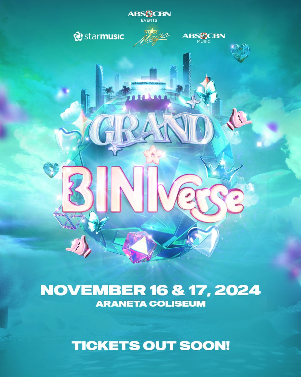StarMusicPH's tweet image. 🚨 Grand BINIverse Alert! 🚨

Hi Blooms! The Grand BINIverse in Araneta Coliseum will be moved to November 16 and 17, 2024!

Two eyyy-pic dates for our grand gathering with our Nation's Girl Group!

We will keep you posted about the ticket details! 

#GrandBINIverse #BINI #BINIph