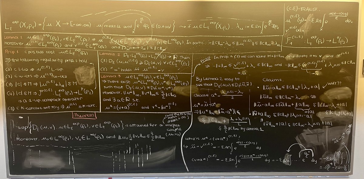 🙌In what is perhaps the nicest chalkboard writing to ever grace the Fields Institute, we must raise a piece of Hagoromo to current FUSRP student, Beatrice Aresi.