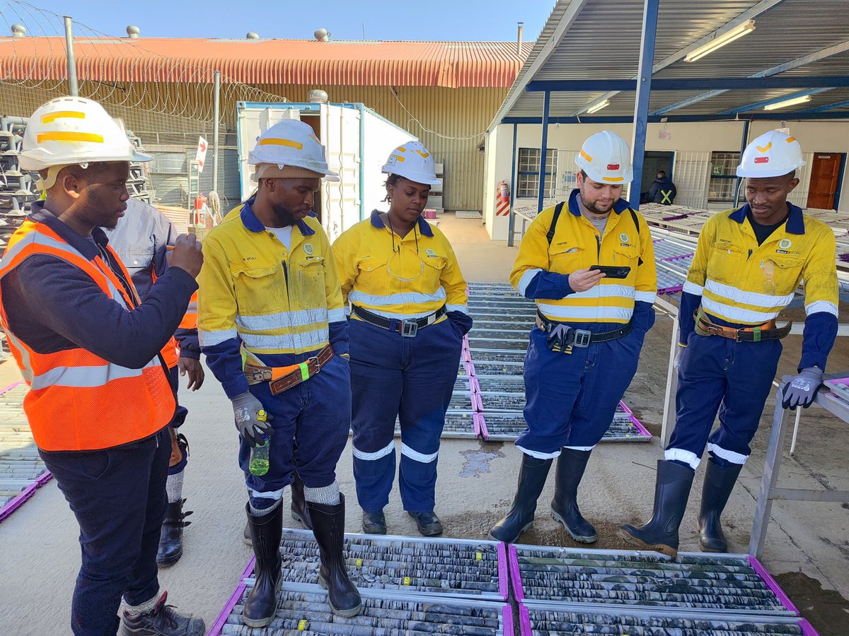 SASSEGJHB's tweet photo. SAS-SEG Members had the opportunity to explore South Deep Gold Mine’s core yard, guided by Pontsho Makhukhwane. An insightful visit that offered a deeper understanding of the mining operations and core processing. 

#SASSEG #SOUTHDEEPGOLDMINE https://t.co/QPLeLHjZ6h