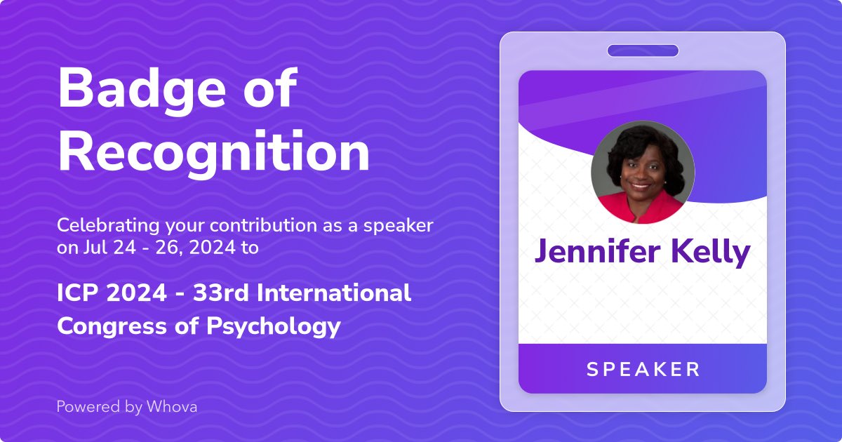 Thrilled to share that I just spoke at ICP 2024 - 33rd International Congress of Psychology! Big thanks to the organizers and everyone who joined the session.🌟 Your presence made it special!

@ICP_2024 - via #Whova event app