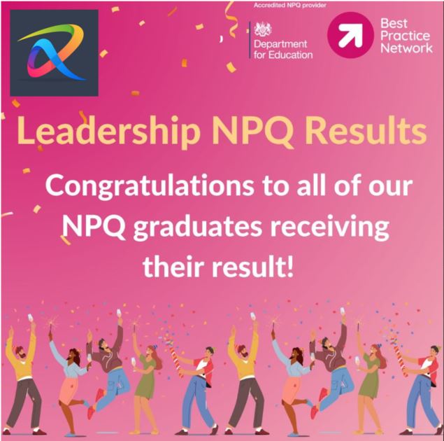 Huge congratulations to our NPQ Participants receiving their results! You should be very proud of your achievement. We look forward to seeing how you put your learning into practice to improve outcomes for all children.